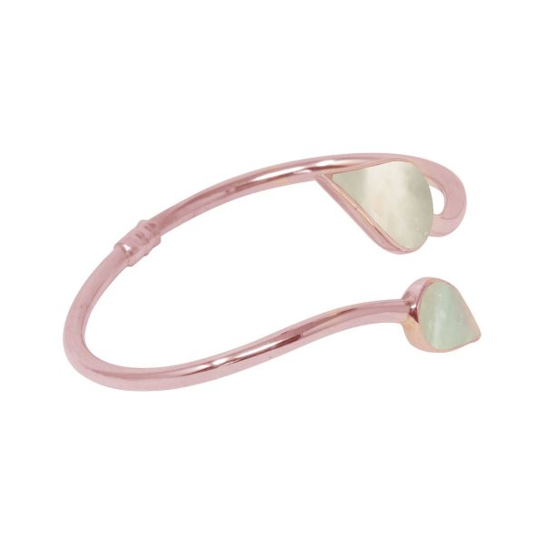 Rose Gold Mother of Pearl Bangle