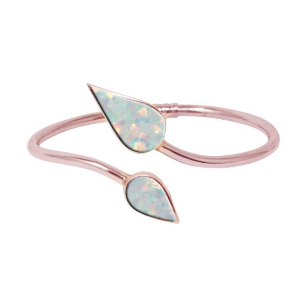 Rose Gold Opalite Sun Ice Bangle