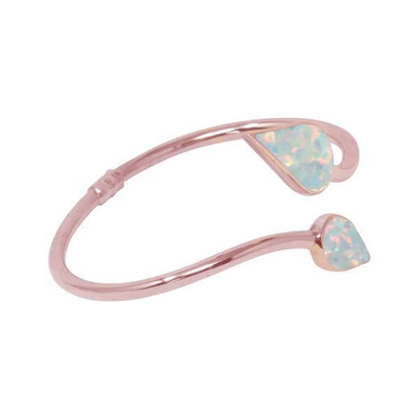 Rose Gold Opalite Sun Ice Bangle