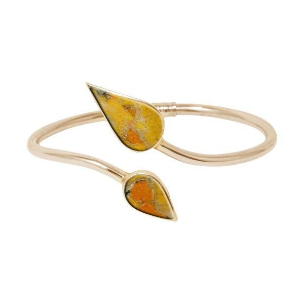 Yellow Gold Bumblebee Jasper Bangle