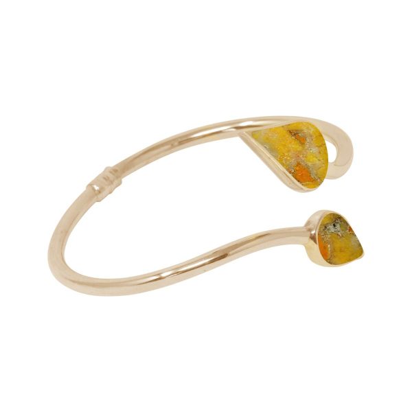 Yellow Gold Bumblebee Jasper Bangle