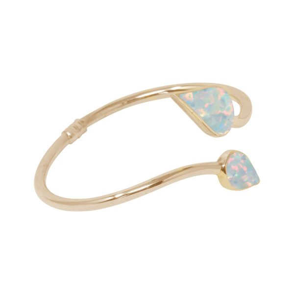 Yellow Gold Opalite Sun Ice Bangle