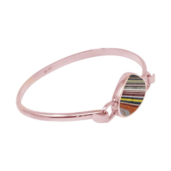 Rose Gold Fordite Bangle