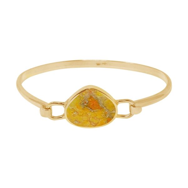 Yellow Gold Bumblebee Jasper Bangle