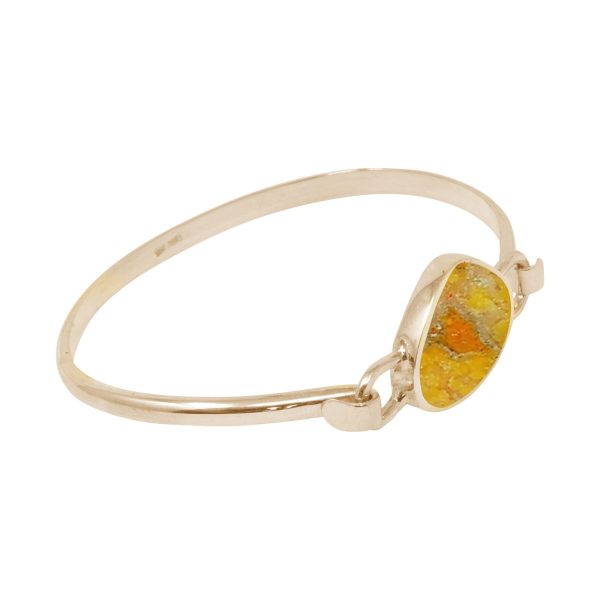 Yellow Gold Bumblebee Jasper Bangle