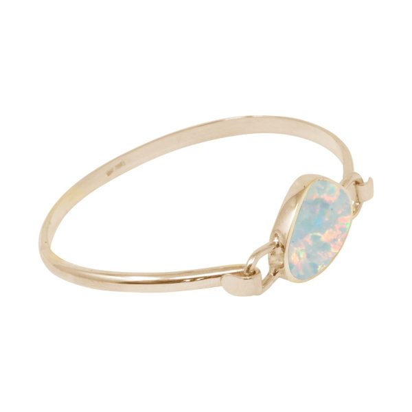 Yellow Gold Opalite Sun Ice Bangle