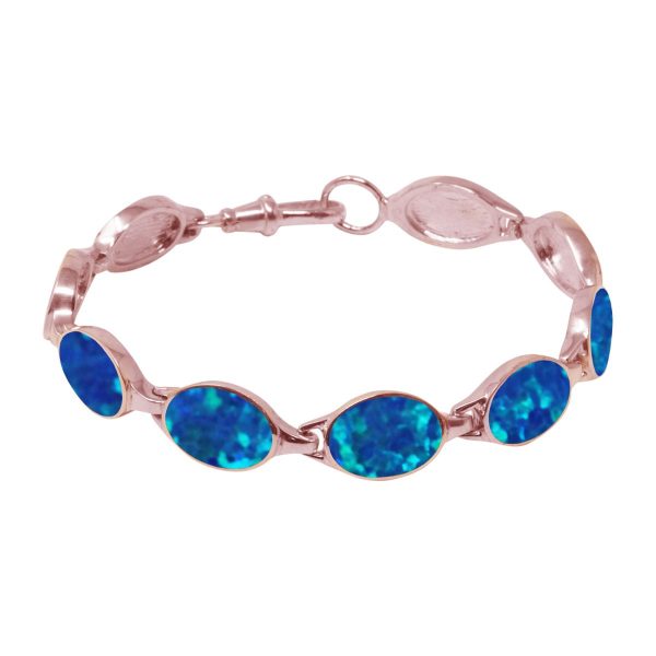 Rose Gold Opalite Cobalt Blue Bracelet