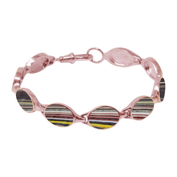 Rose Gold Fordite Bracelet