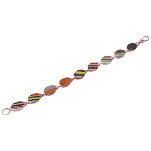 Rose Gold Fordite Bracelet