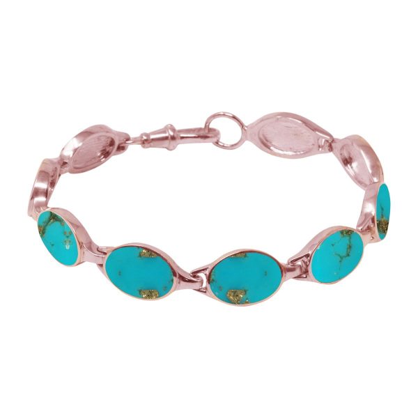 Rose Gold Turquoise Bracelet