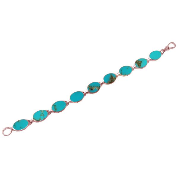 Rose Gold Turquoise Bracelet