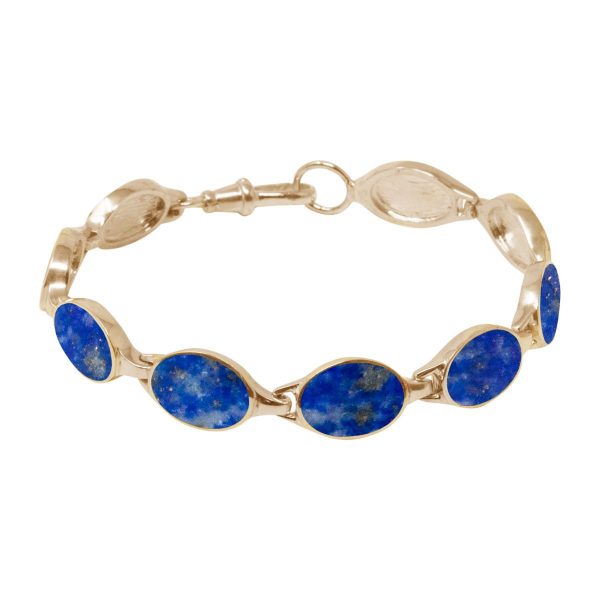 Yellow Gold Lapis Bracelet