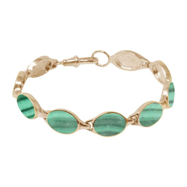 Yellow Gold Malachite Bracelet