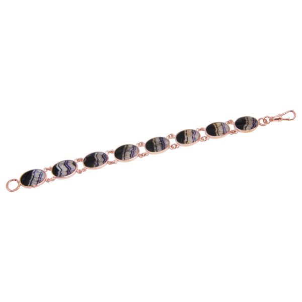 Rose Gold Blue John Bracelet