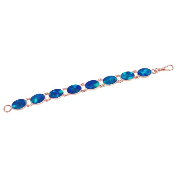 Rose Gold Opalite Cobalt Blue Bracelet