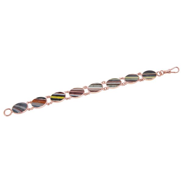 Rose Gold Fordite Bracelet