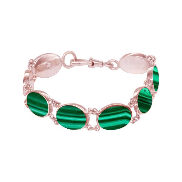 Rose Gold Malachite Bracelet