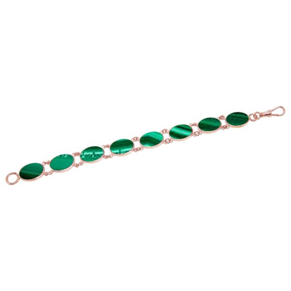 Rose Gold Malachite Bracelet