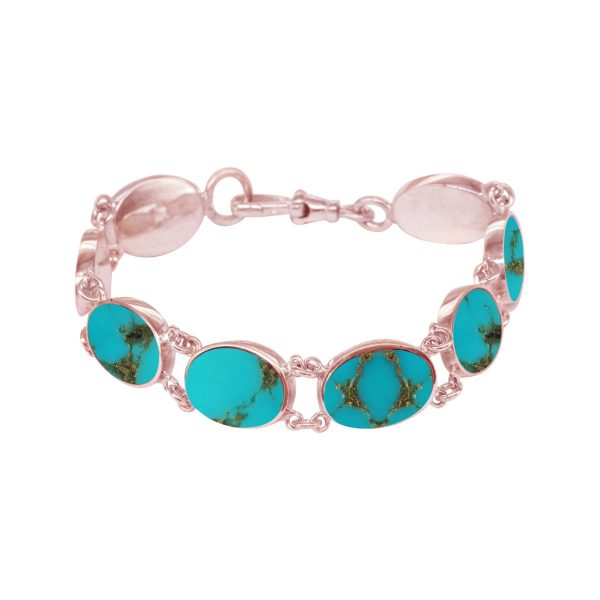 Rose Gold Turquoise Bracelet