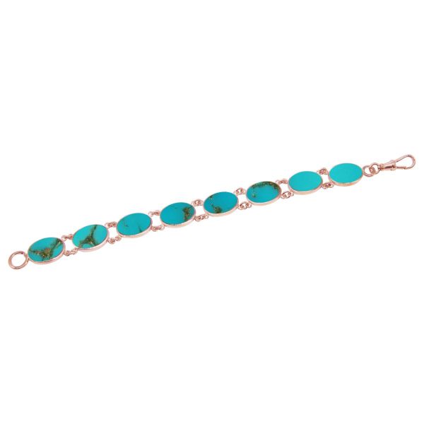 Rose Gold Turquoise Bracelet