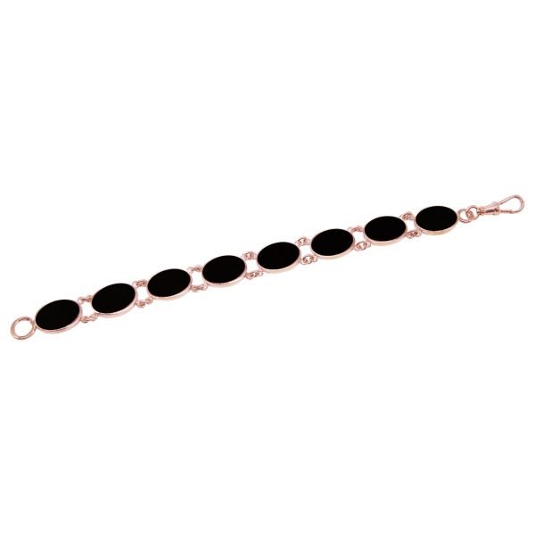 Rose Gold Whitby Jet Bracelet