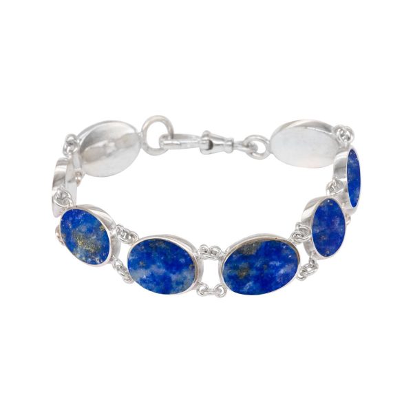 Silver Lapis Bracelet