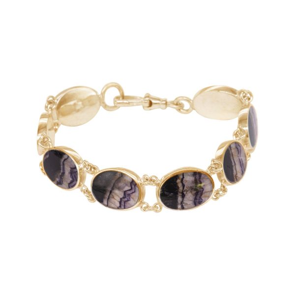 Yellow Gold Blue John Bracelet