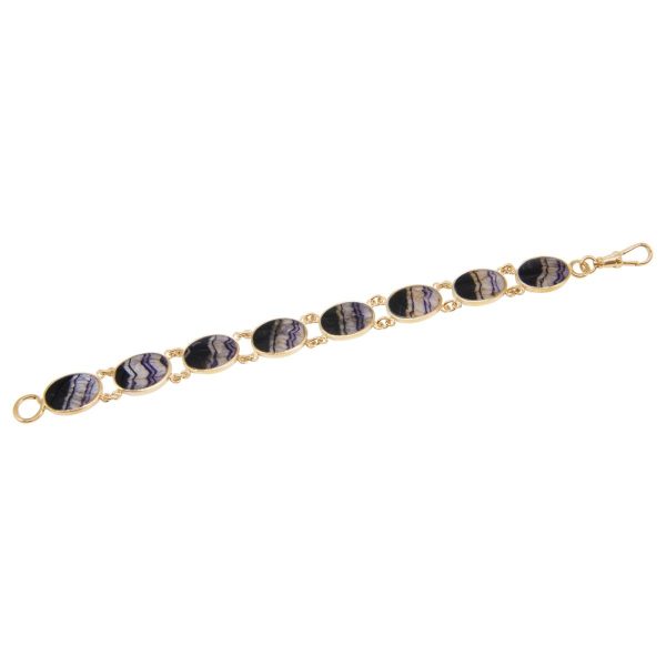 Yellow Gold Blue John Bracelet