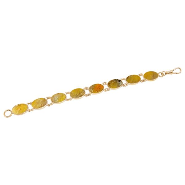 Yellow Gold bumblebee Jasper Bracelet