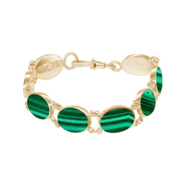 Yellow Gold Malachite Bracelet