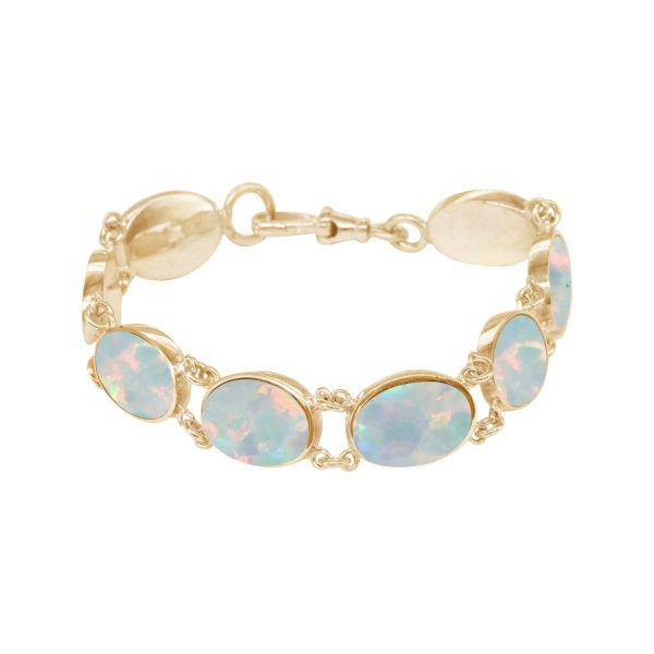 Yellow Gold Opalite Sun Ice Bracelet