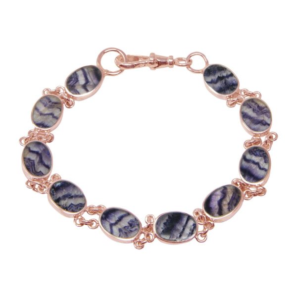 Rose Gold Blue John Bracelet