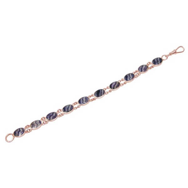 Rose Gold Blue John Bracelet