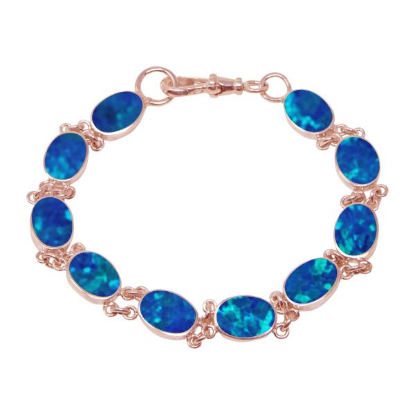 Rose Gold Opalite Cobalt Blue Bracelet