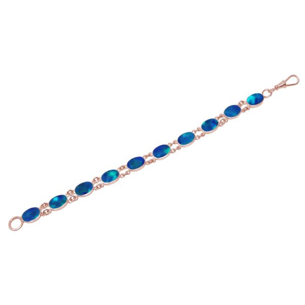 Rose Gold Opalite Cobalt Blue Bracelet