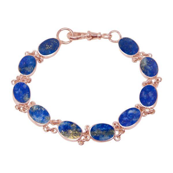 Rose Gold Lapis Bracelet