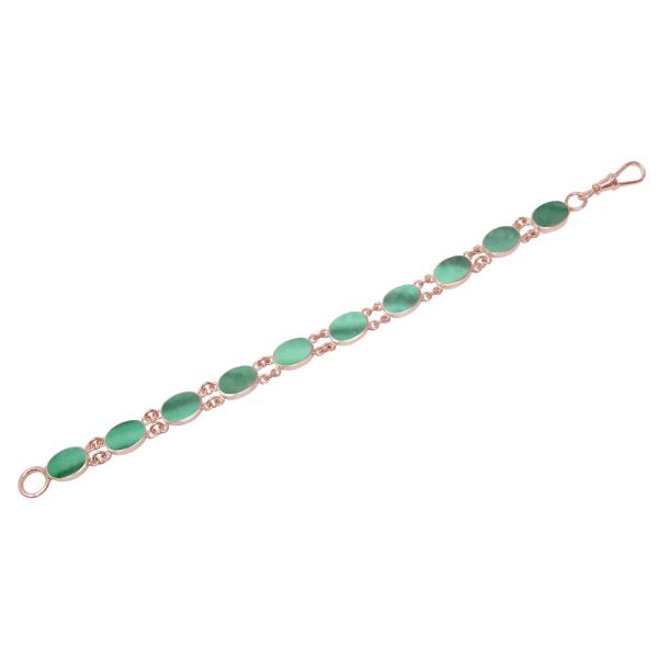 Rose Gold Malachite Bracelet