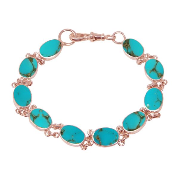 Rose Gold Turquoise Bracelet