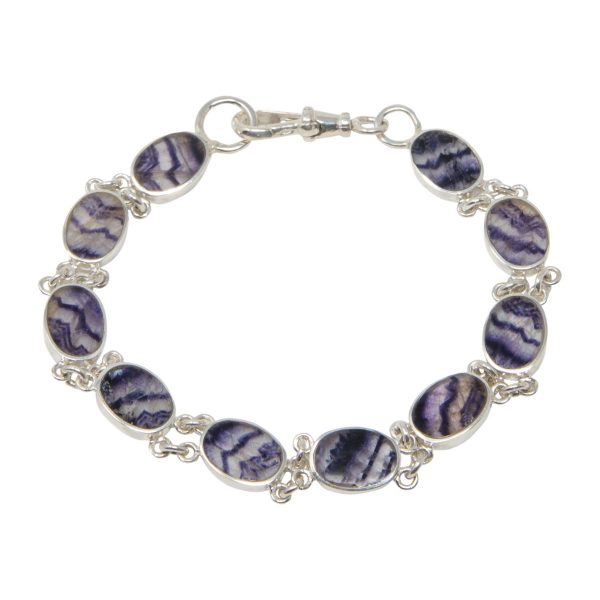 Silver Blue John Bracelet