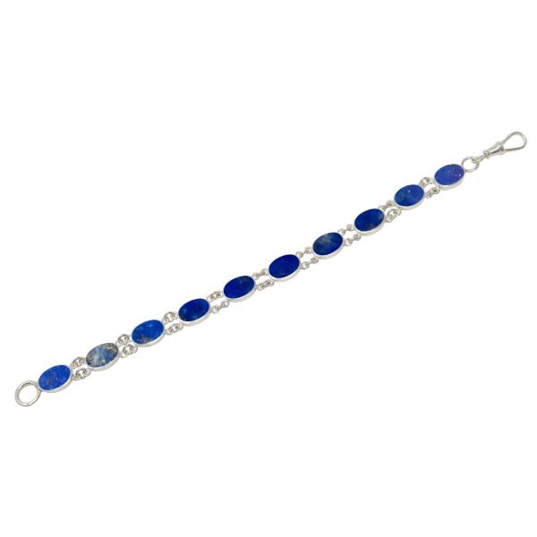 Silver Lapis Bracelet