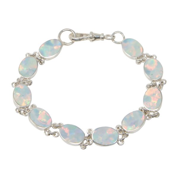 Silver Opalite Sun ice Bracelet