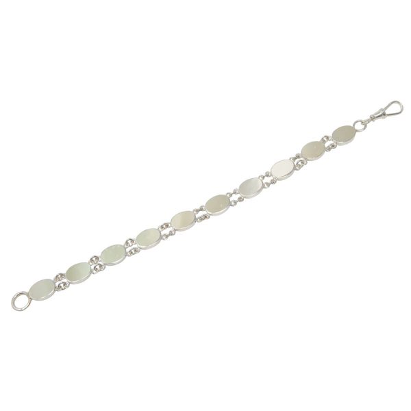 White Gold Mother of Pearl Bracelet