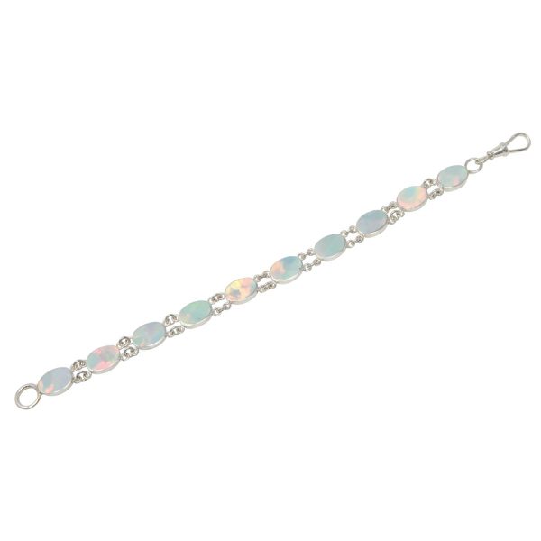 White Gold Opalite Sun Ice Bracelet