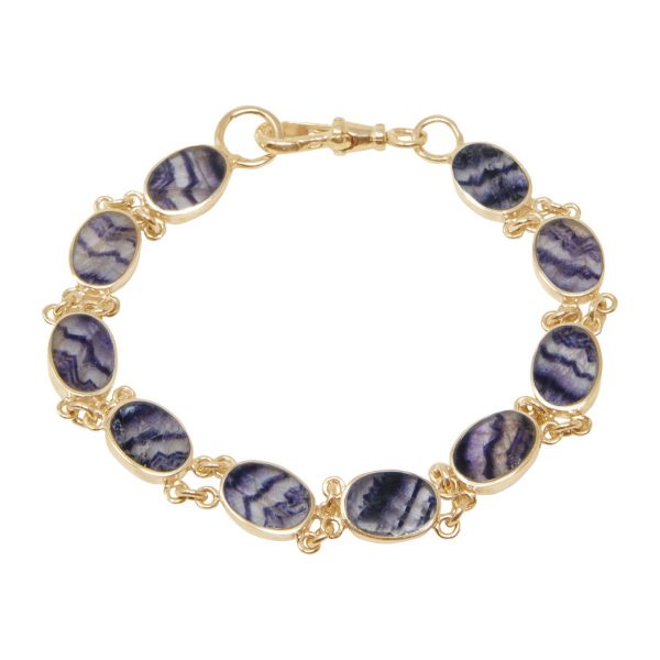 Yellow Gold Blue John Bracelet