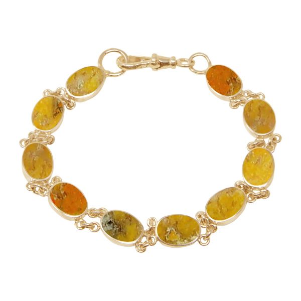 Yellow Gold Bumblebee Jasper Bracelet