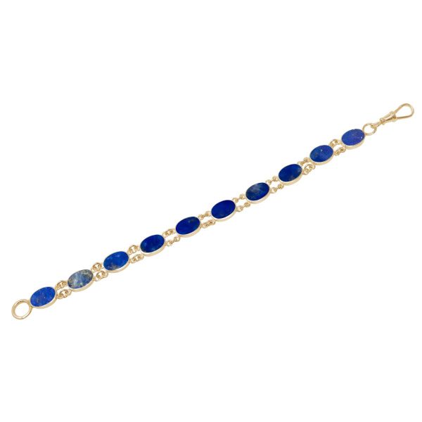 Yellow Gold Lapis Bracelet