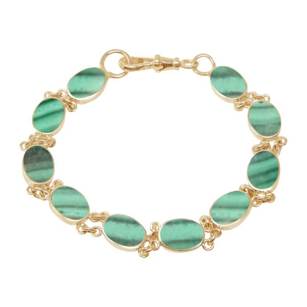 Yellow Gold Malachite Bracelet