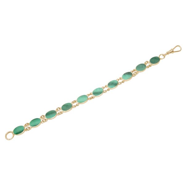 Yellow Gold Malachite Bracelet