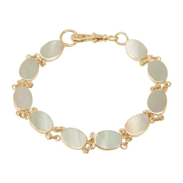 Yellow Gold Mother of Pearl Bracelet