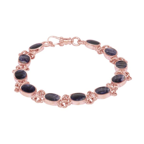 Rose Gold Blue John Bracelet